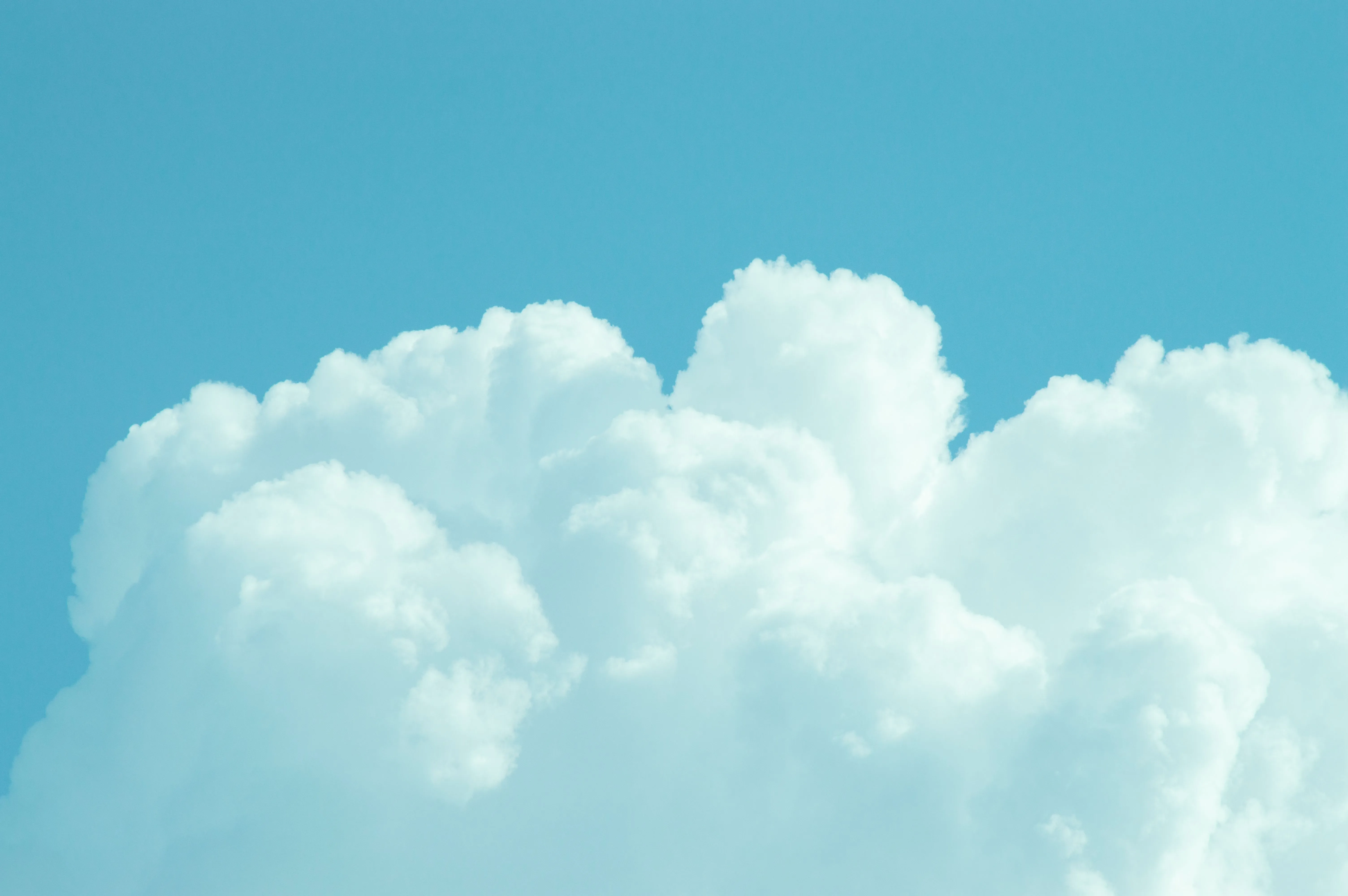 White Clouds on Blue Sky