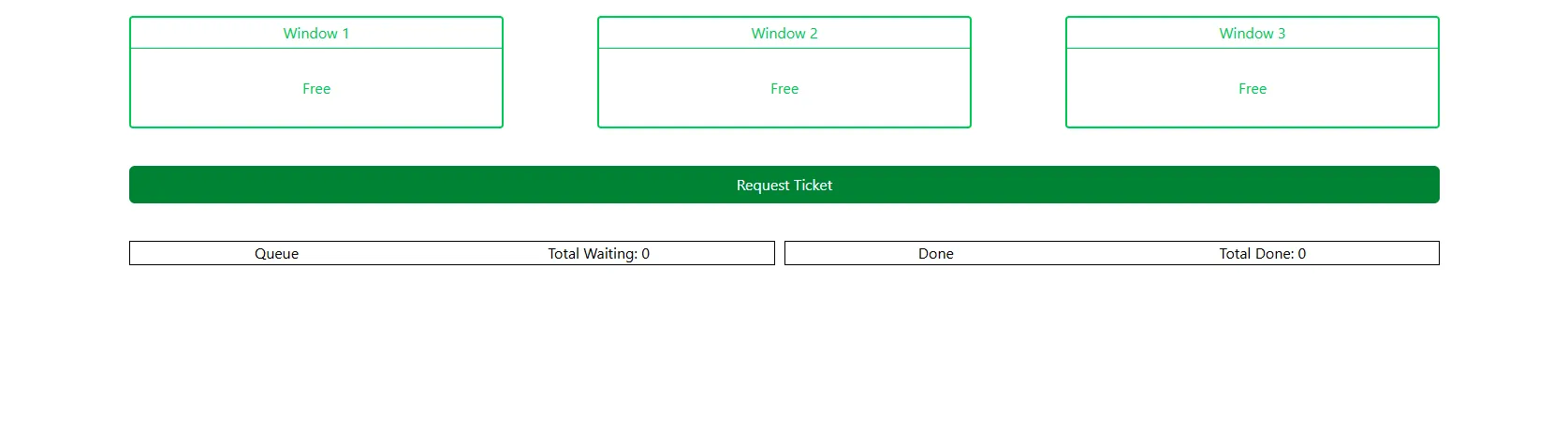 an asp.net and react ticket queueing system project